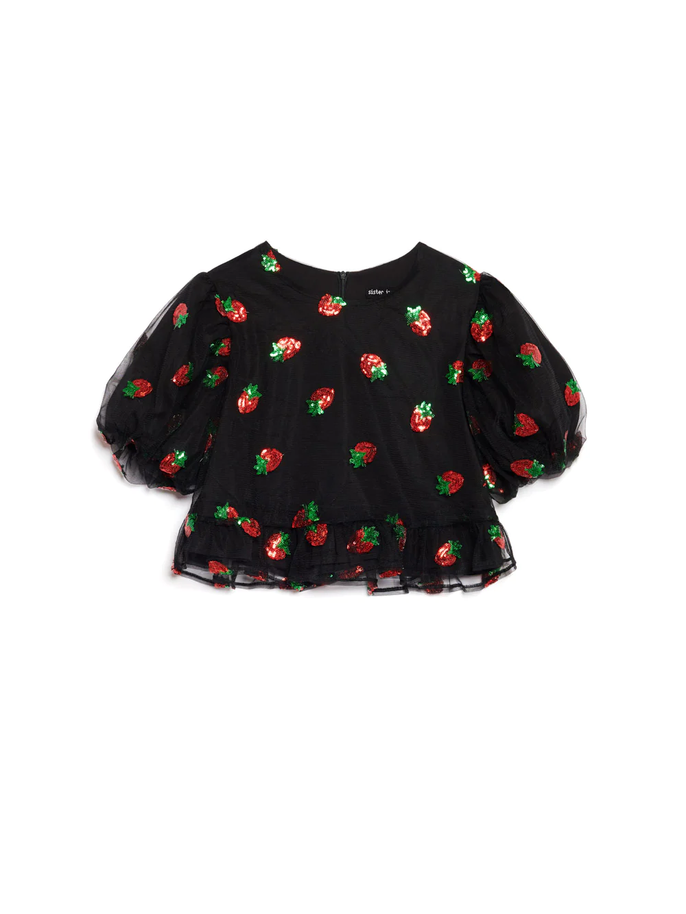 Sister Jane Strawberry Sequin Top