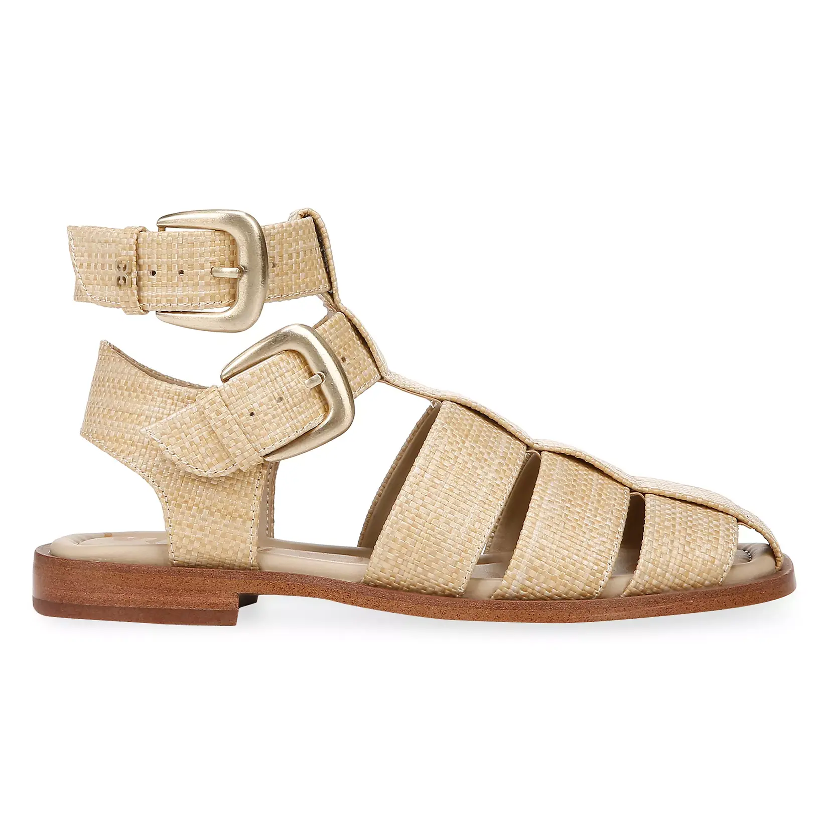 Sam Edelman Dawn Ankle Buckle Sandal Bleached Beechwood Weave