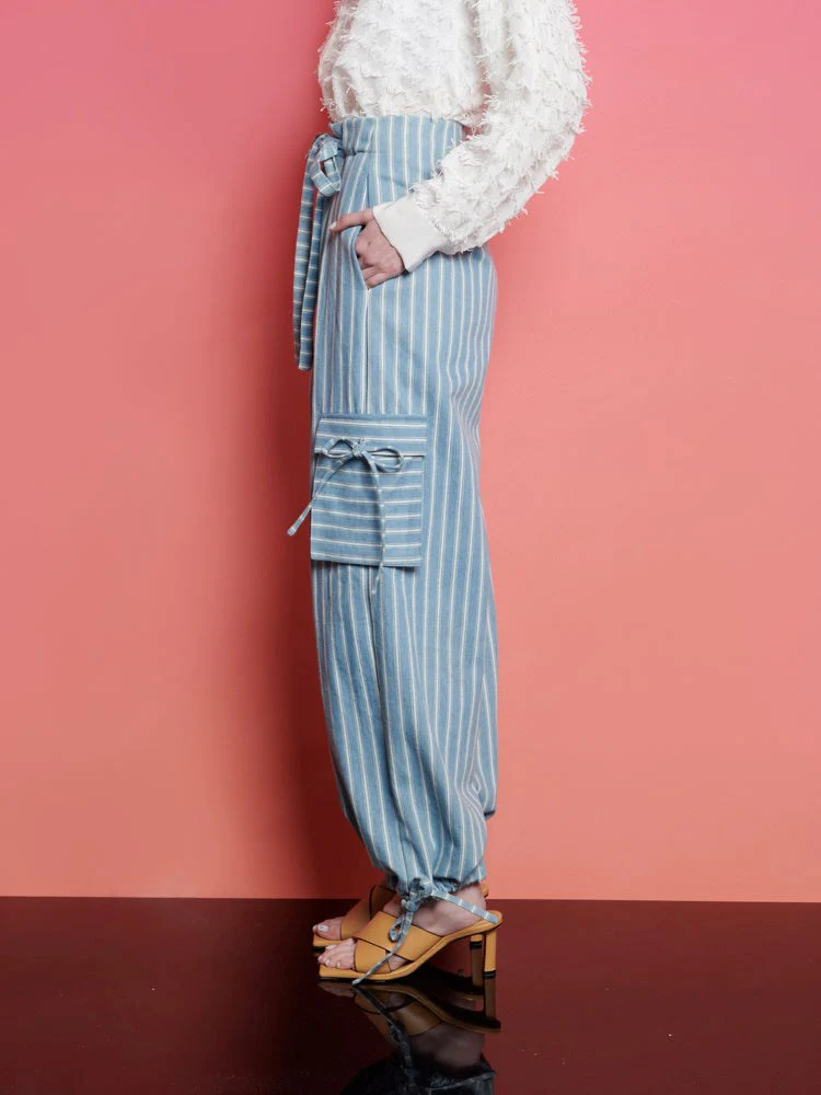 Sister Jane Cleo Striped Cargo Trousers
