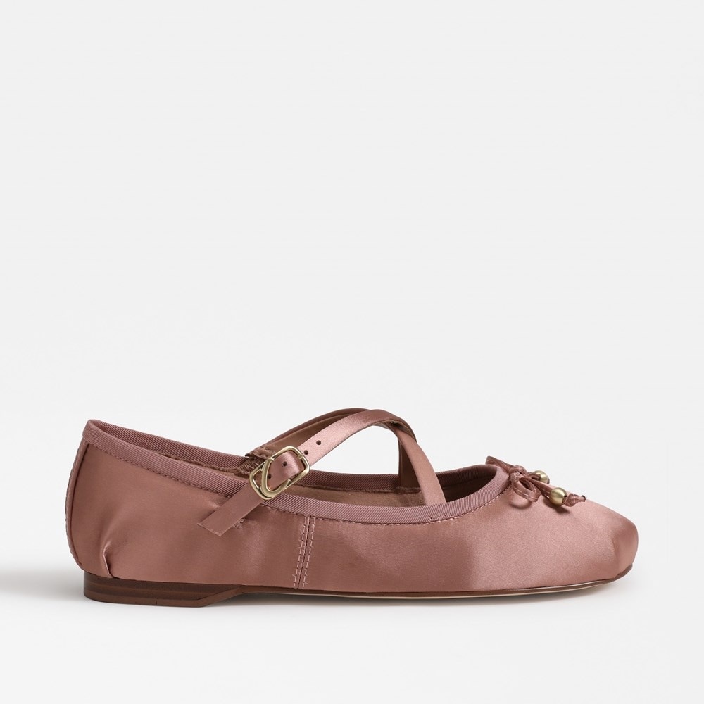 Zuri Strap Ballet Flat Dark French