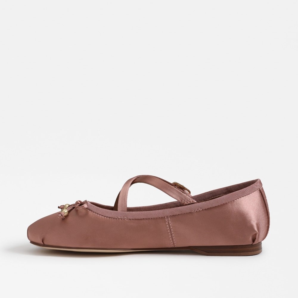 Zuri Strap Ballet Flat Dark French