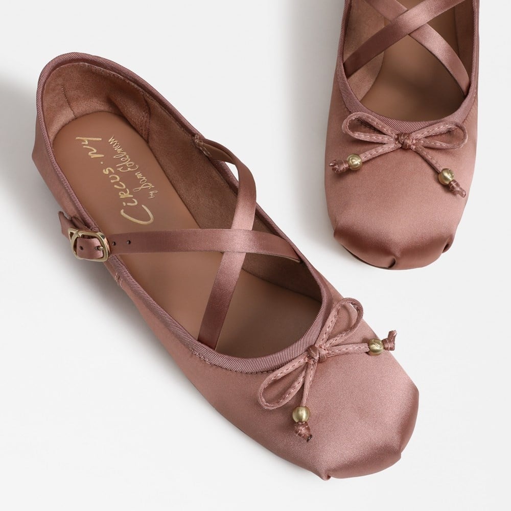 Zuri Strap Ballet Flat Dark French