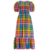 Sugarhill Brighton YOLANDA MIDI Dress Rainbow Check