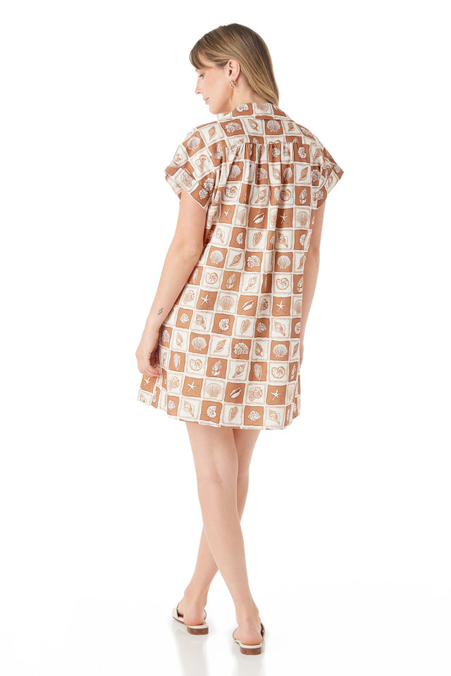 Crosby By Mollie Burch Jennings Dress in Patchwork Shells