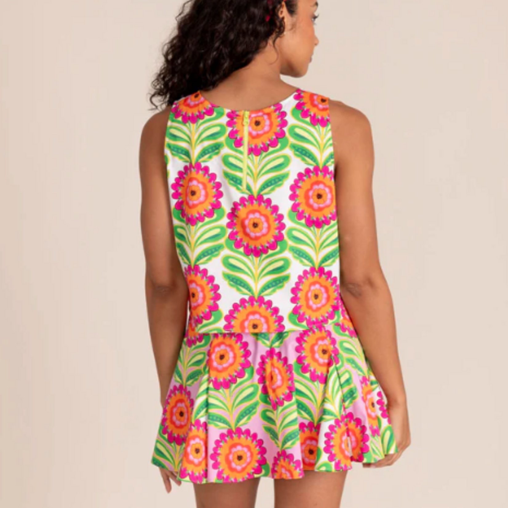 Alden Adair Nicole Tank White Sunflower