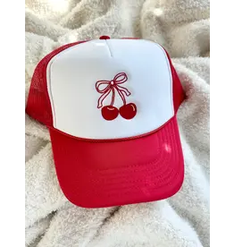 Cherry Bow Trucker Hat