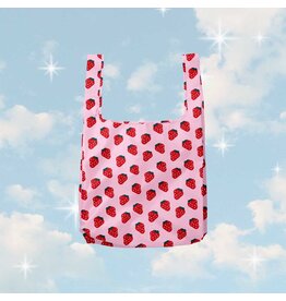 Party Mountain Paper Co Strawberry Foldable Nylon Tote