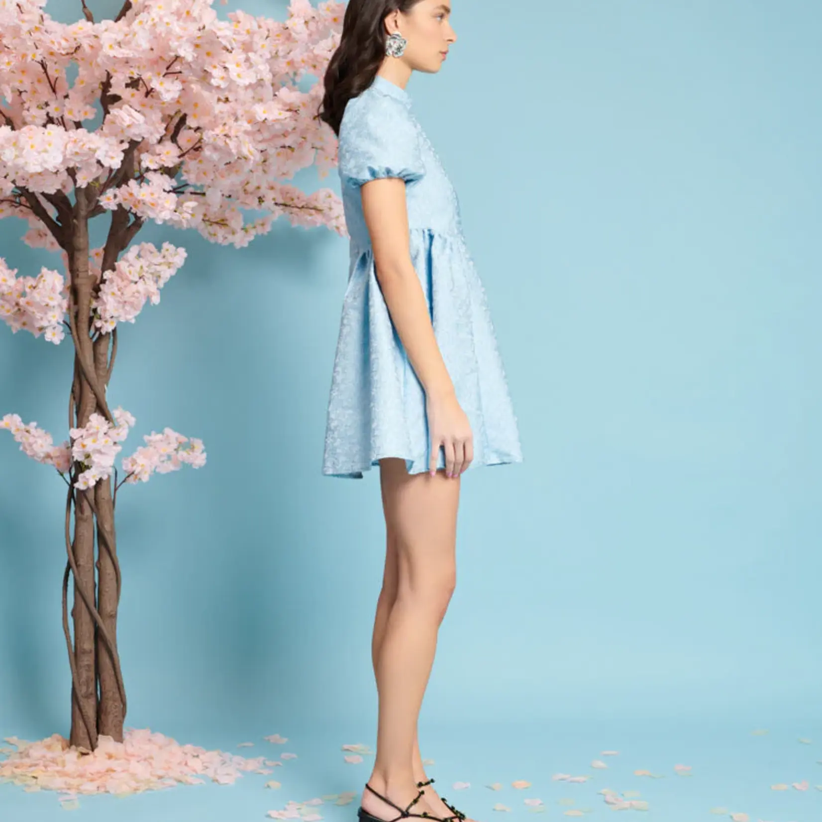 Sister Jane Nara Jacquard Mini Dress