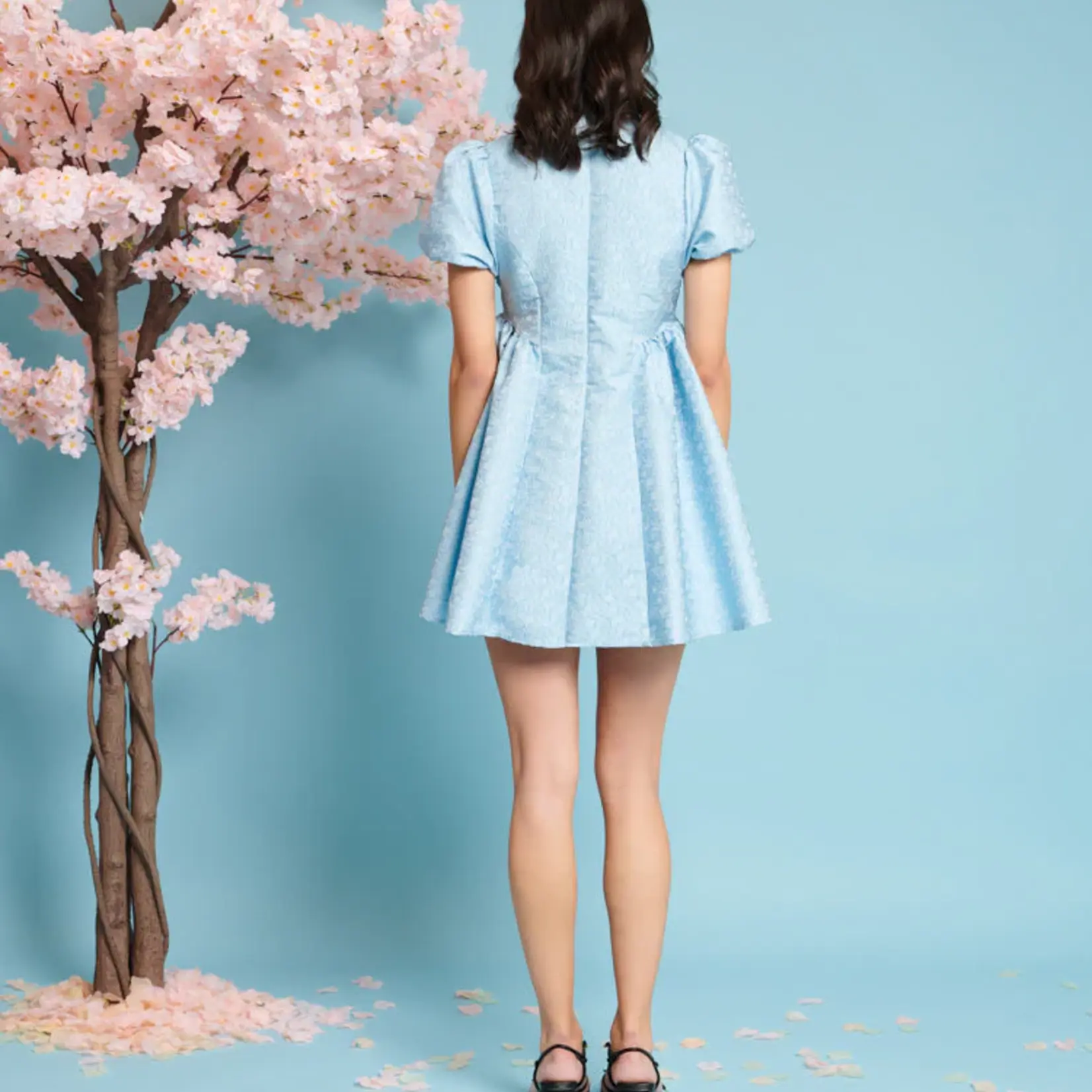 Sister Jane Nara Jacquard Mini Dress