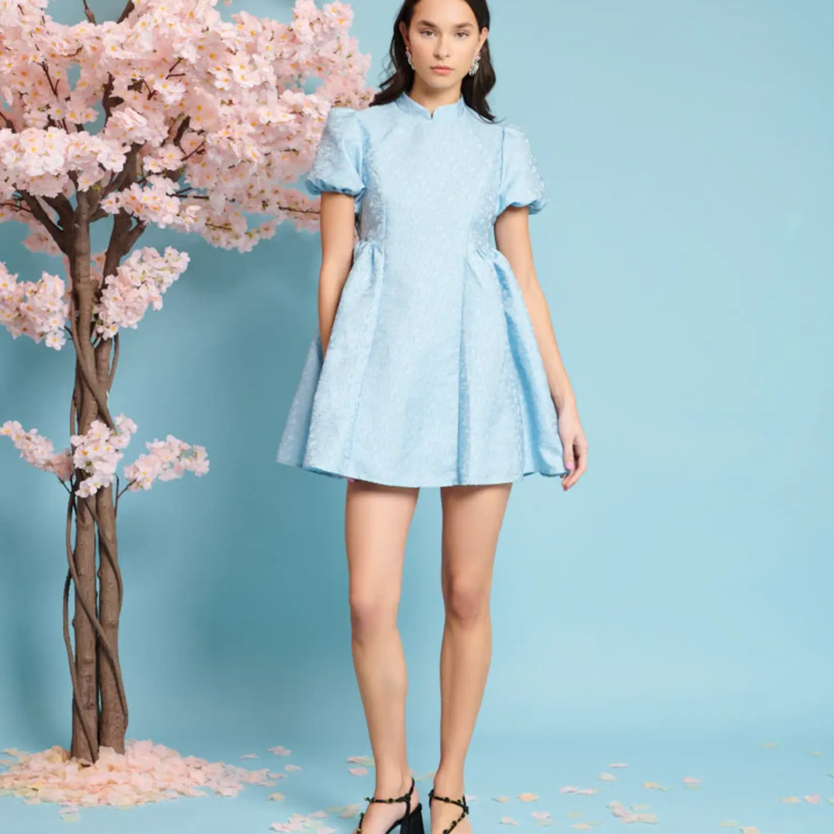 Sister Jane Nara Jacquard Mini Dress