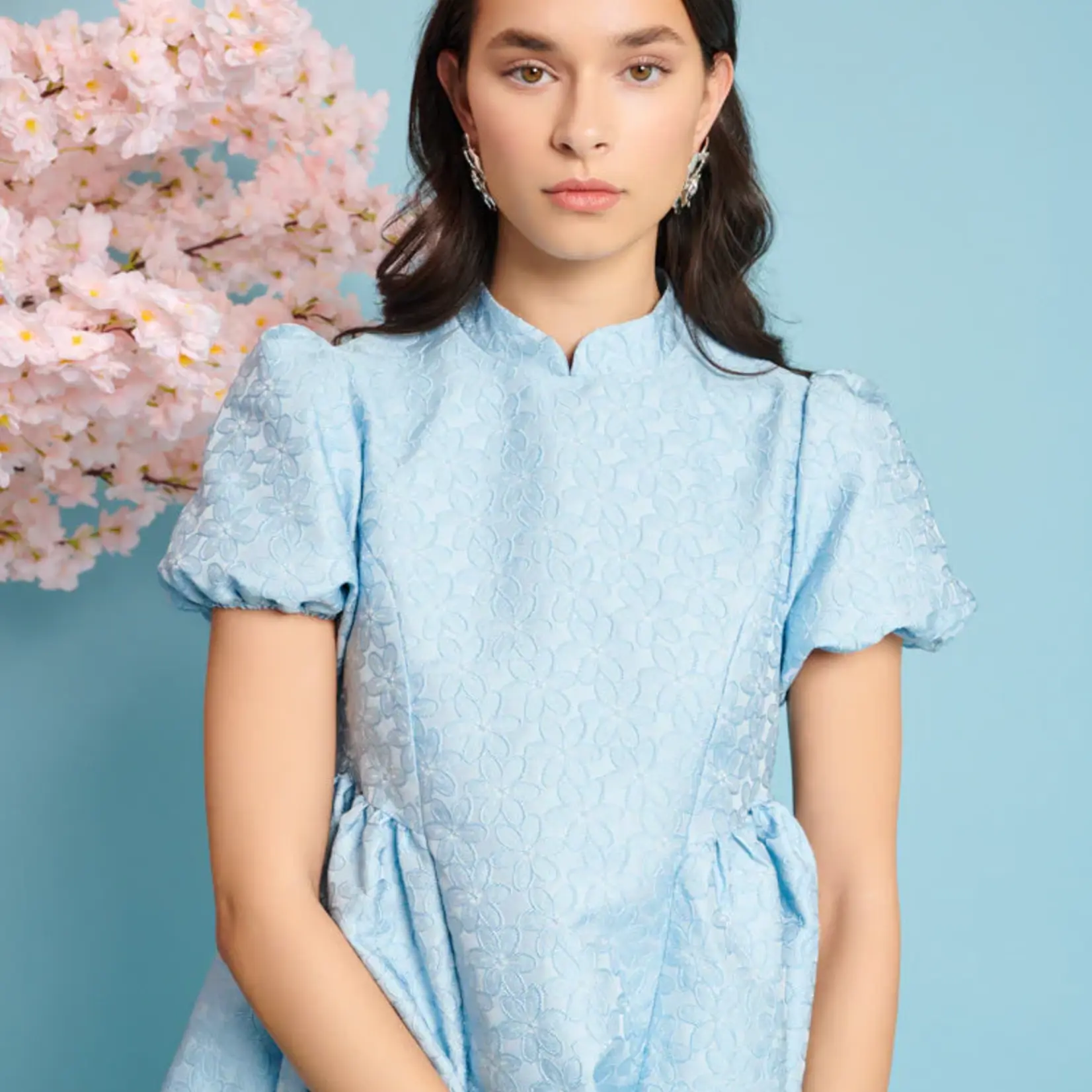 Sister Jane Nara Jacquard Mini Dress