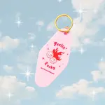 Party Mountain Paper Co Feelin' Lucky Motel Tag Keychain