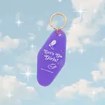 Party Mountain Paper Co Let's Go Girls Motel Tag Keychain