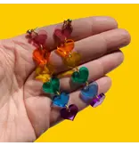 Rainbow Heart Earrings