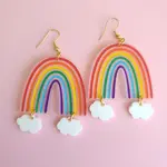 Rainbow with Clouds Earrings