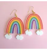 Rainbow with Clouds Earrings