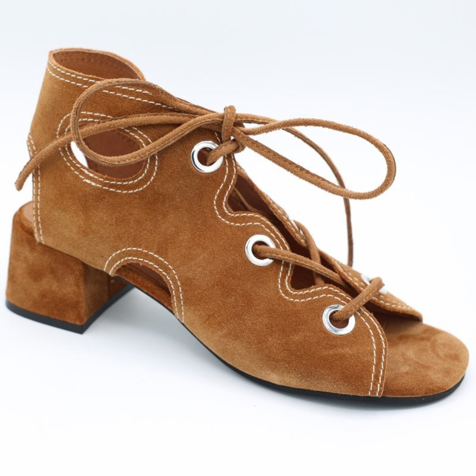 Jeffrey Campbell Unveil Tan Suede Sandal