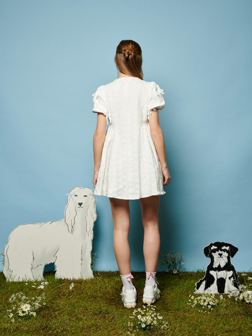 Sister Jane NANA JACQUARD BOW DRESS