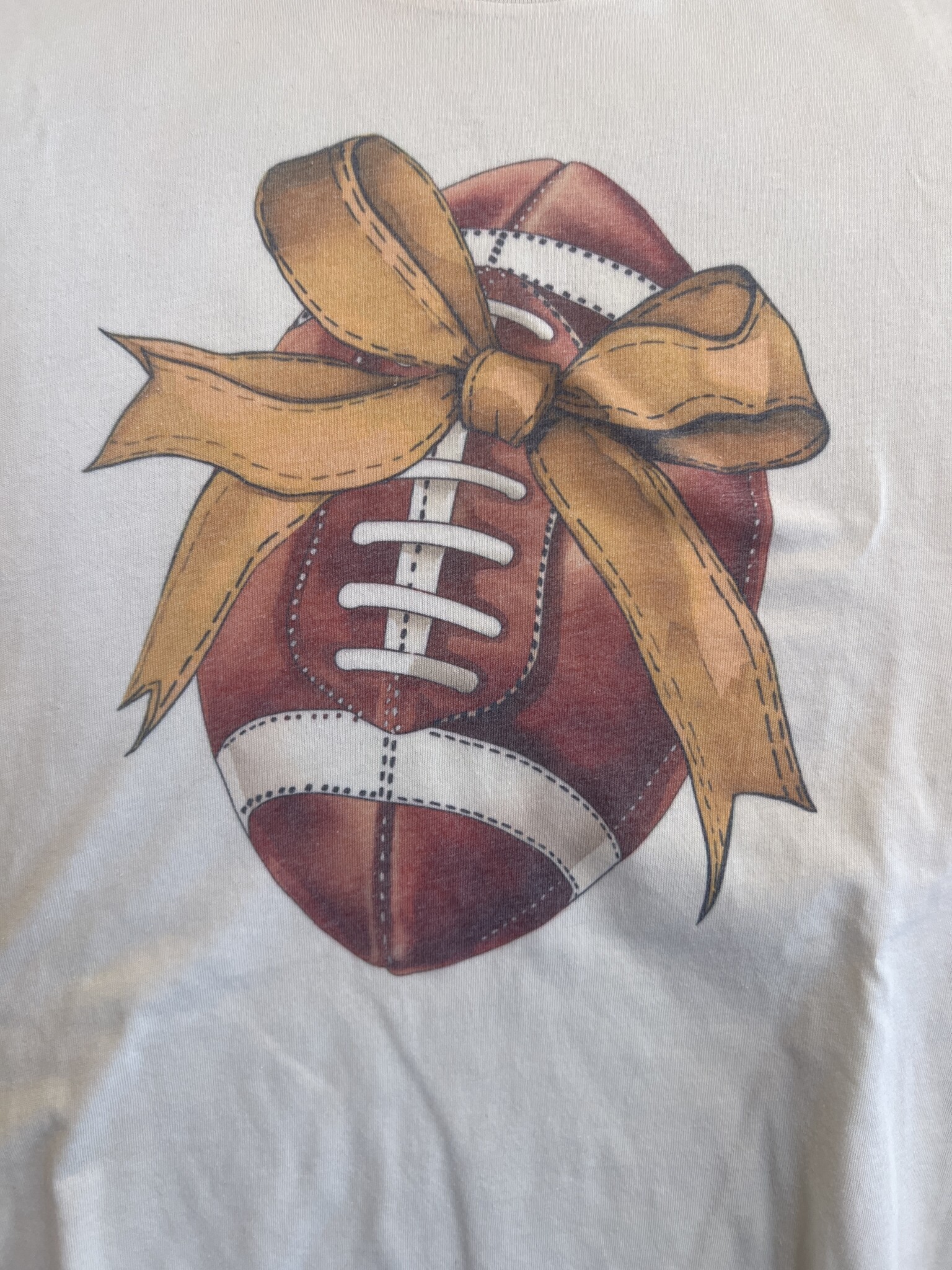 Football Bow Tee