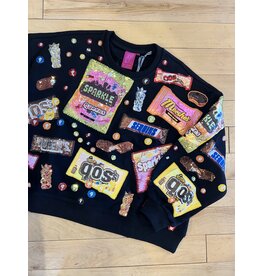 Queen of Sparkles Black Queen of Candy Sweatshirt