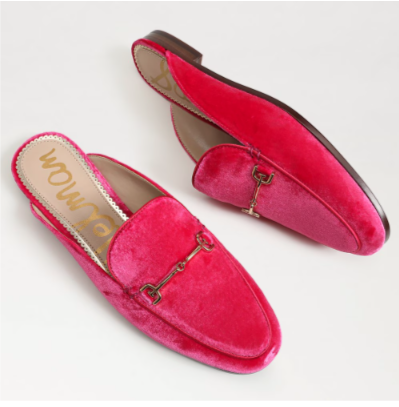 Sam Edelman Linnie Pink Velvet Mule