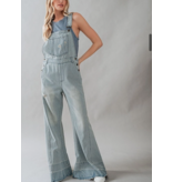 Flare Denim Overalls
