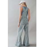 Flare Denim Overalls