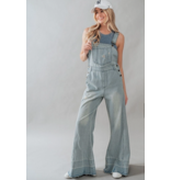 Flare Denim Overalls
