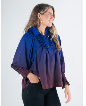 Emily McCarthy Charlotte Top - Midnight Ombre