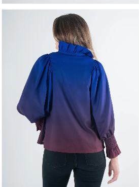 Emily McCarthy Charlotte Top - Midnight Ombre