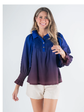 Emily McCarthy Charlotte Top - Midnight Ombre