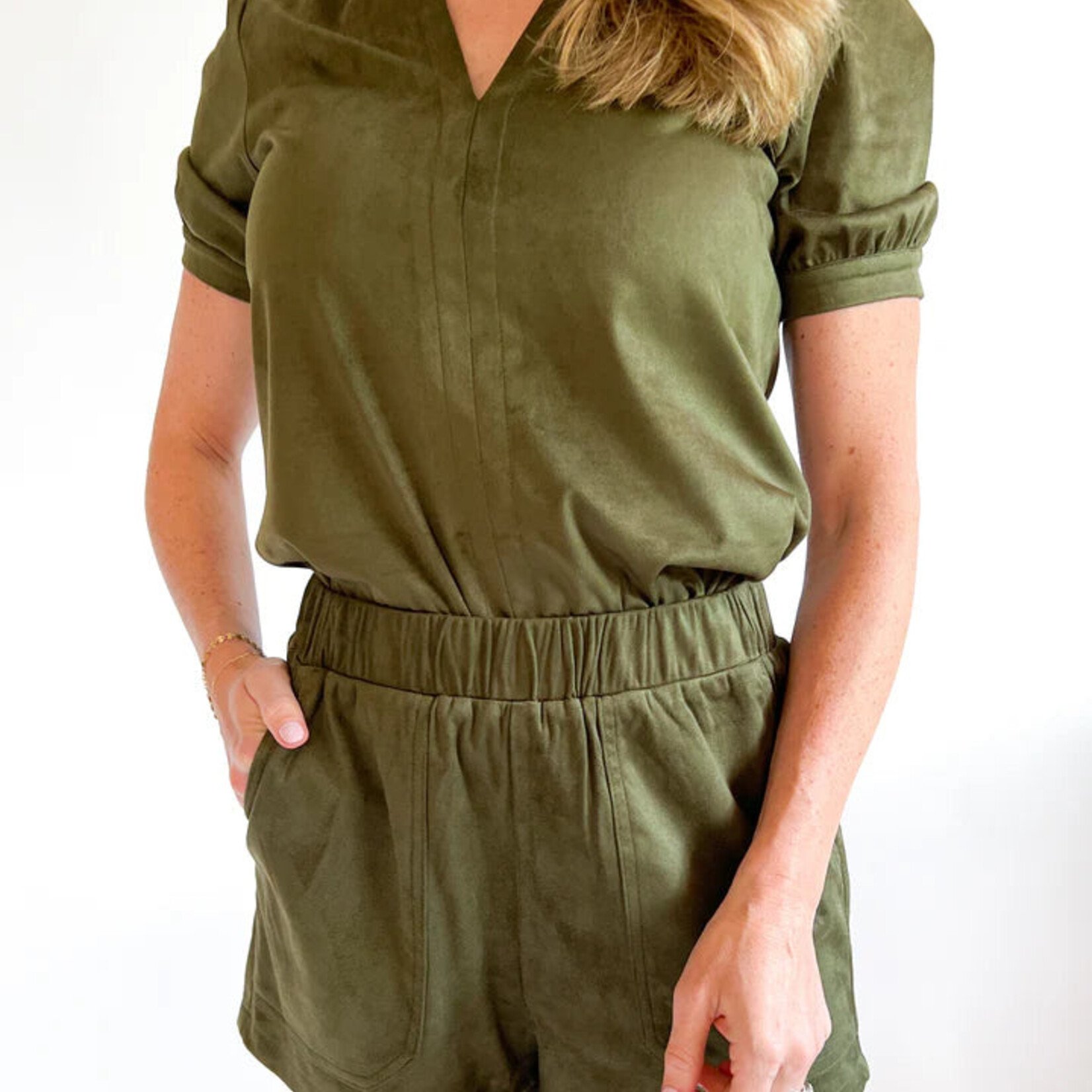 Steve Madden SUEDE FAUX THE RECORD Shorts