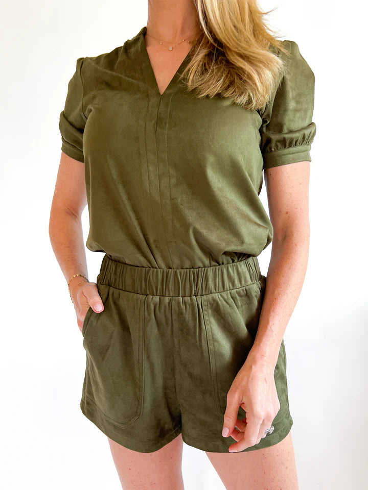 Steve Madden SUEDE FAUX THE RECORD Shorts