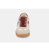 Dolce Vita Notice Sneaker Stitch White and Red Calf Hair
