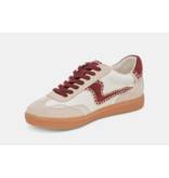 Dolce Vita Notice Sneaker Stitch White and Red Calf Hair