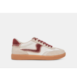 Dolce Vita Notice Sneaker Stitch White and Red Calf Hair