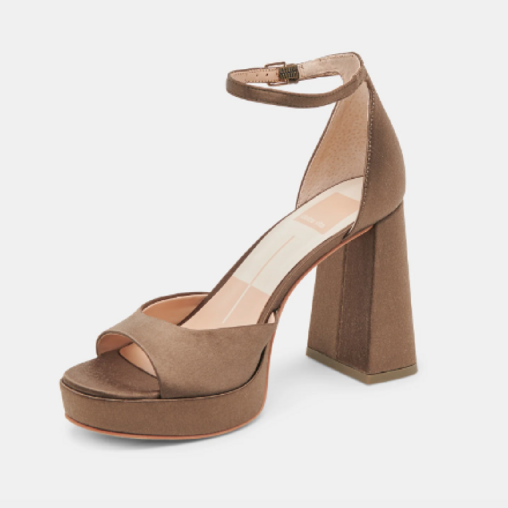 Dolce Vita Pandro Olive Satin Platform