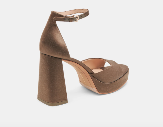 Dolce Vita Pandro Olive Satin Platform