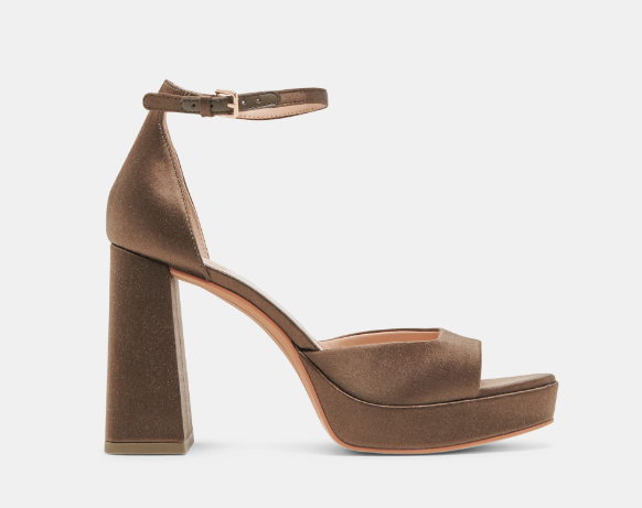 Dolce Vita Pandro Olive Satin Platform