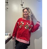 Candy Cane Sequin Sweater
