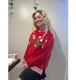 Candy Cane Sequin Sweater