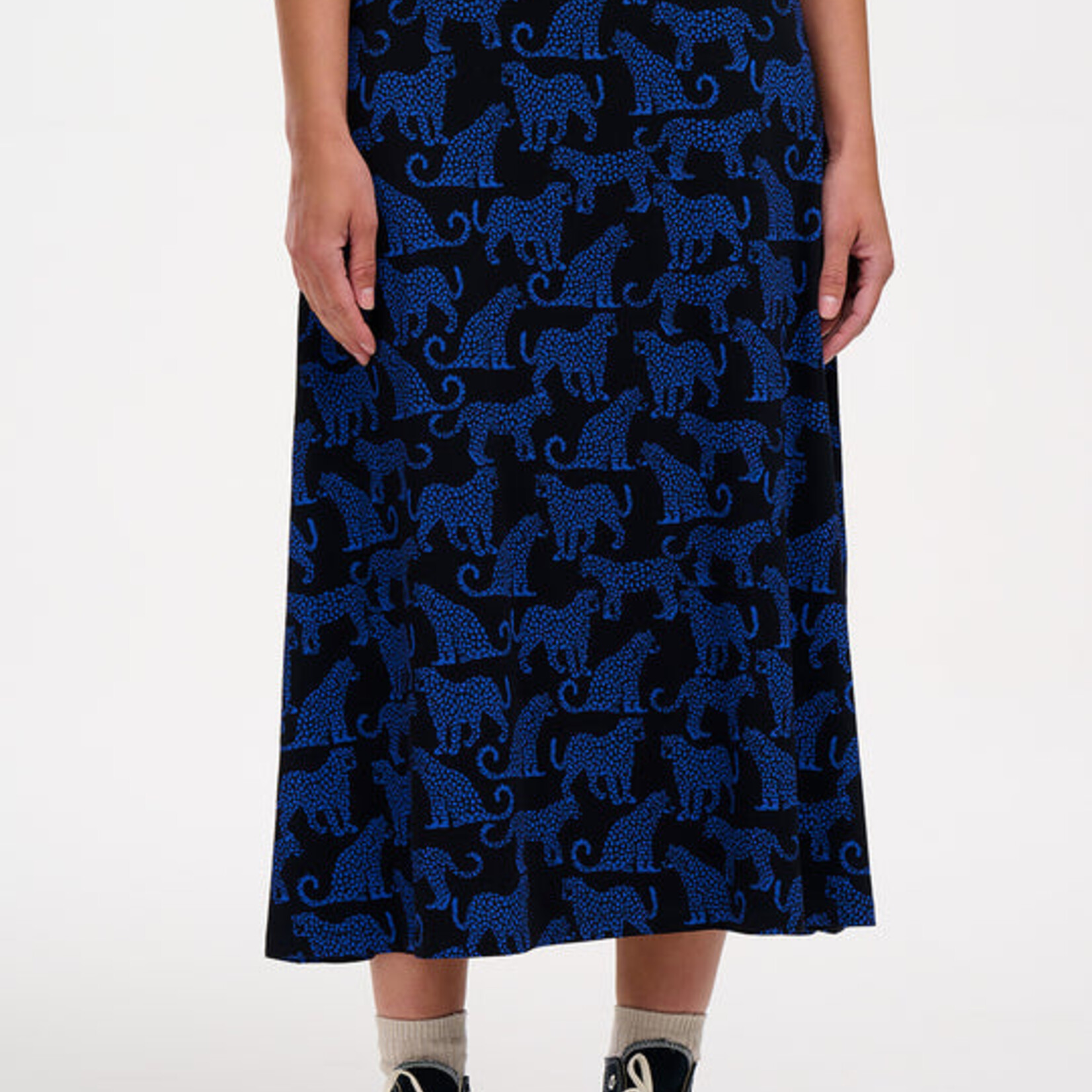 Sugarhill Brighton DUSKA SKIRT Blue Leopard