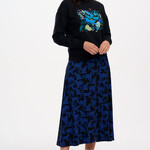 Sugarhill Brighton DUSKA SKIRT Blue Leopard