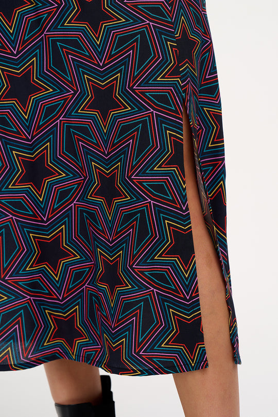 Sugarhill Brighton ROSALIND SKIRT Rainbow Star Explosion
