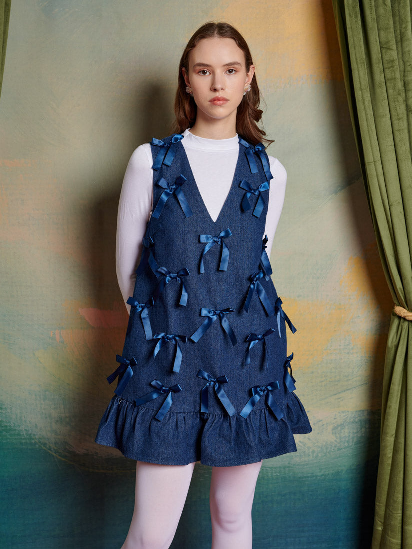 Sister Jane Lyrical Bow Mini Dress