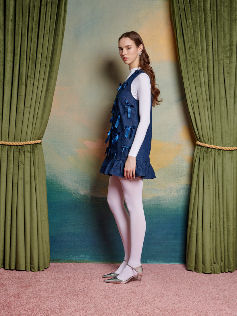 Sister Jane Lyrical Bow Mini Dress
