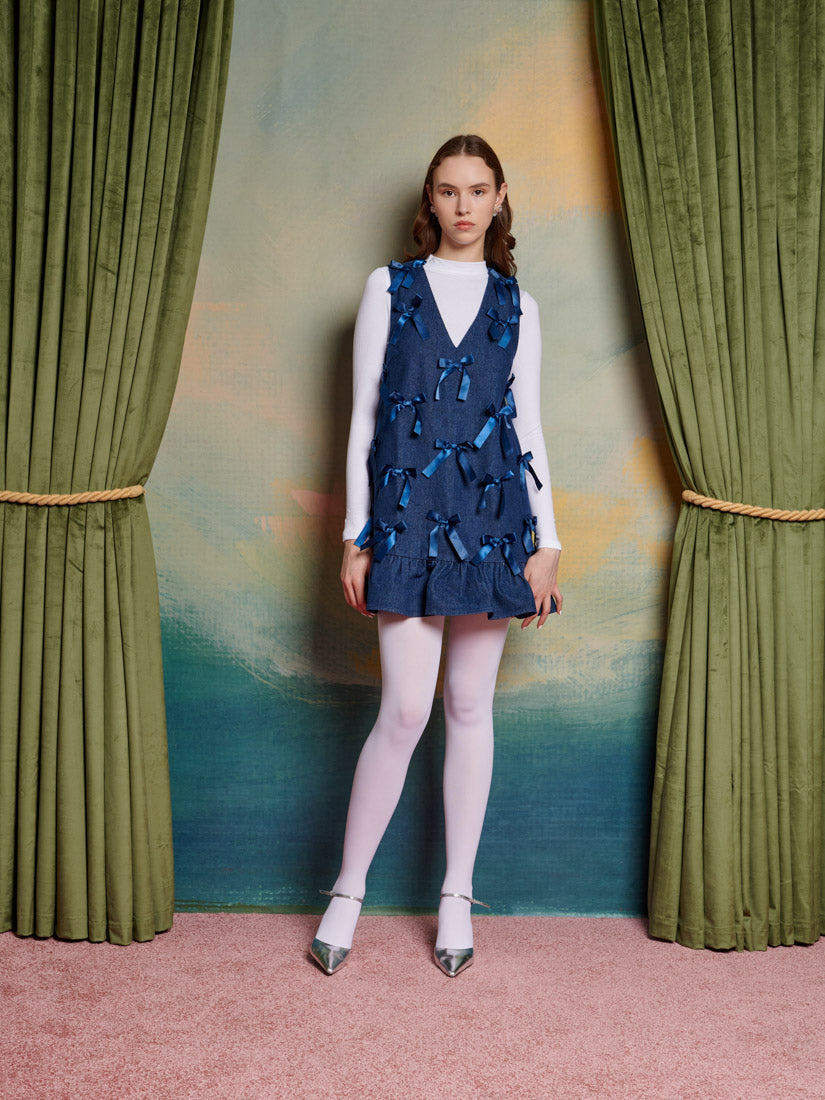 Sister Jane Lyrical Bow Mini Dress