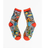 La Dolce Vita Black Sheer Crew Sock