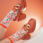 Pumpkin Spice Sheer Crew Sock