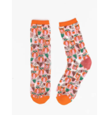 Pumpkin Spice Sheer Crew Sock